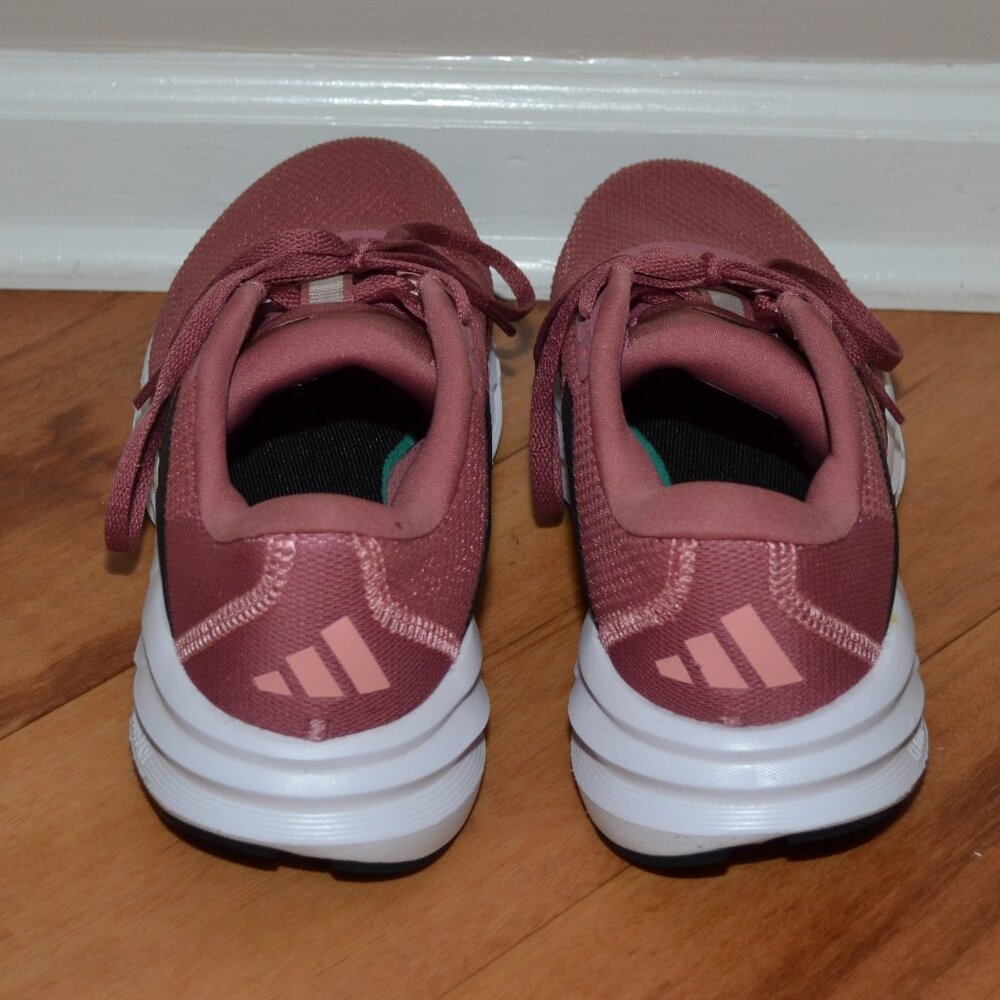 adidas Women’s Pink Running Sneakers with Black Stripes - Picture 11 of 12